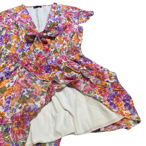 EUC PrettyGarden Women’s Colorful Floral Dress Size XXL - Picture 9 of 10